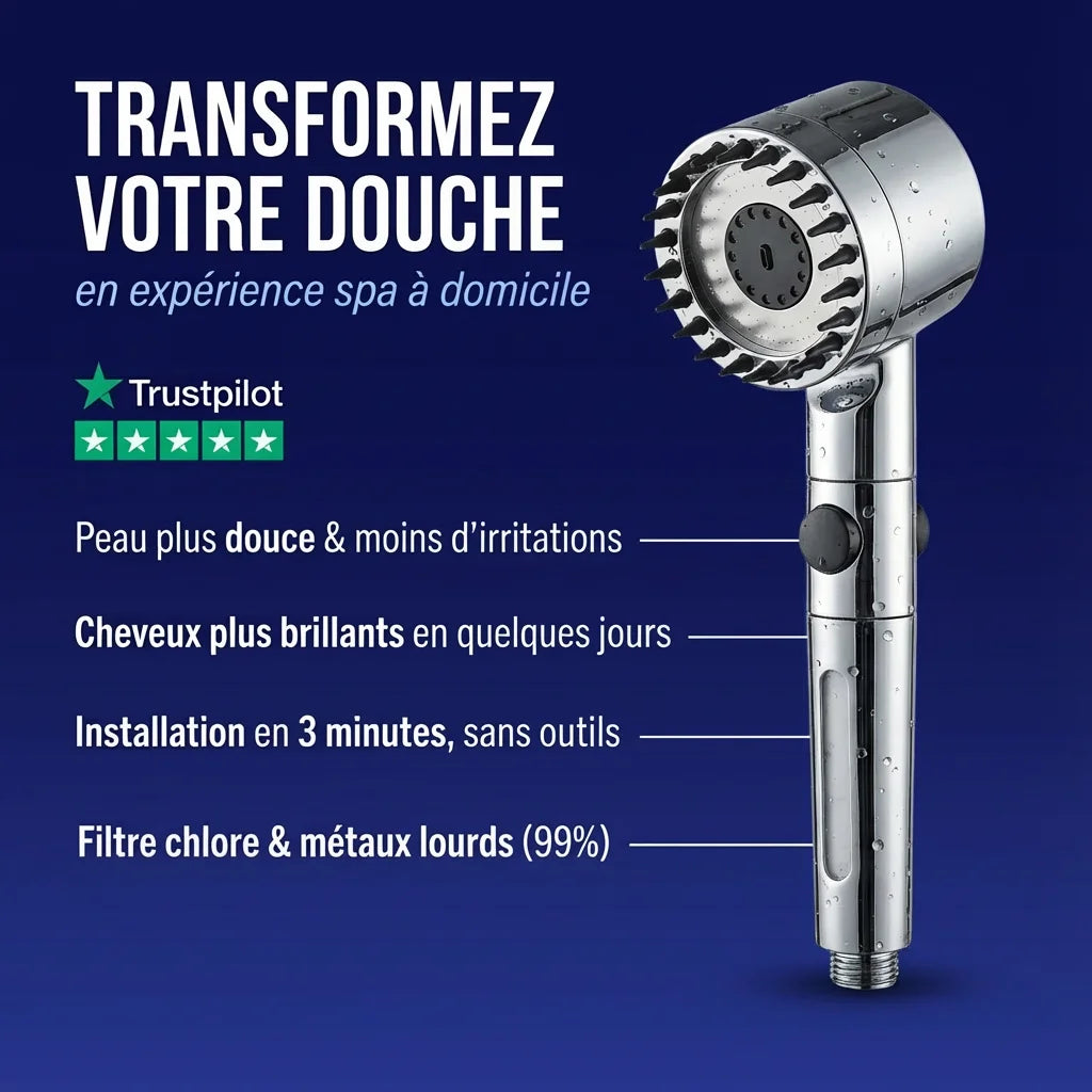 Oslo Pulse | Pommeau Anti-Calcaire